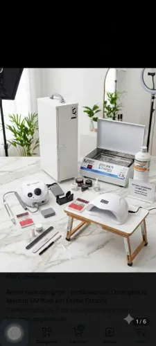 ?Mesa Lev Dobrável + Kit Nail Designer (Motor, Cabine e Estufa)
