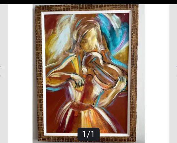 Pintura acrílica- Violonista
