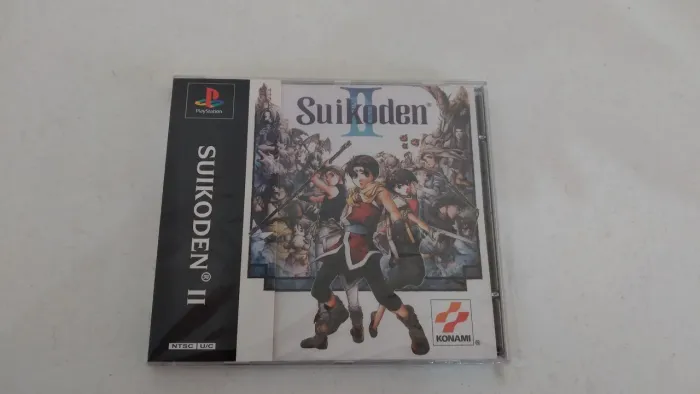 Jogo Suikoden 2 para ps1, em mídia prata.