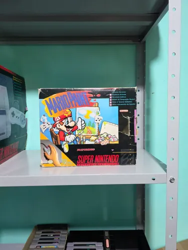 Super Mario Paint SNES CIB - Playtronic Completo e 100% Original