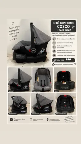 Vende-se bebê conforto