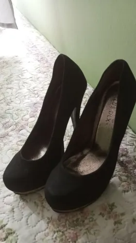 Scarpin Ellus Deluxe preto tamanho 36