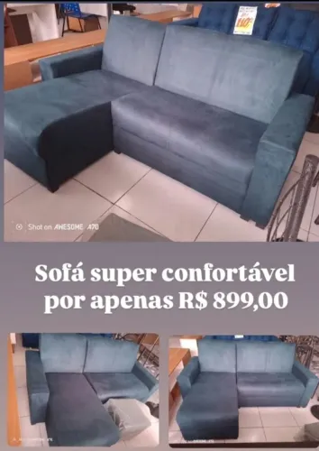Receba no Mesmo Dia!!Sofá Chaise perfeito Apartamento!!
