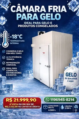 Câmara Fria para Gelo
