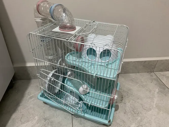 Gaiola de hamster - incluso tudo que está nas foto