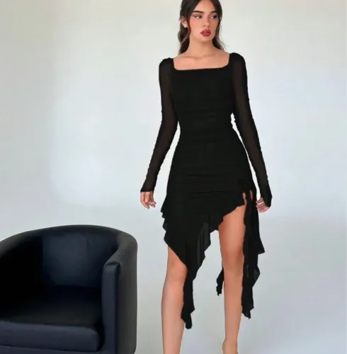 Vestido Preto Shein Tam. G - Nunca usado