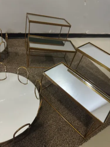 Kit de bandeja de decoração luxuoso e elegante