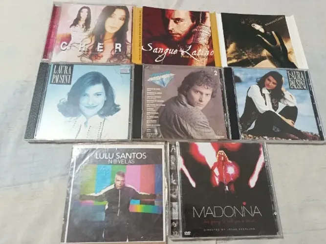 Lote Cds todos originais, exceto Lulu Santos e o Madonna só tá o encarte 