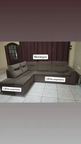 VENDO SOFÁ DE CANTO EM L DE CHAISE