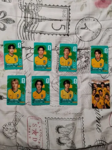 Cartinhas BTS versão copa do mundo