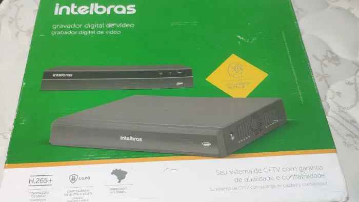DVR intelbras NVD 1404 4K + HD 1TB / nunca usado