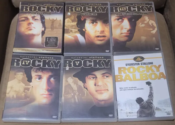 Coletânea rock balboa 6 DVDs originais.