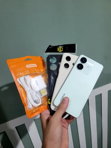 Realme Note 60X 128GB Completo + 2 Capinhas Novas Lacradas + Carregador Lacrado