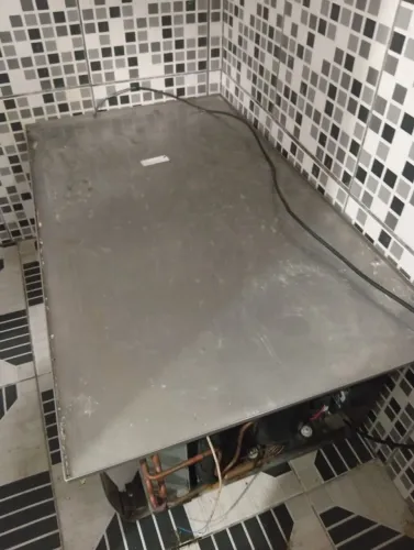 Pista fria refrigerada de embutir 220v. Inox compressor elgin