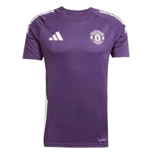 Camisa Manchester United Treino 25/26 - Torcedor Adidas Masculina - Roxa