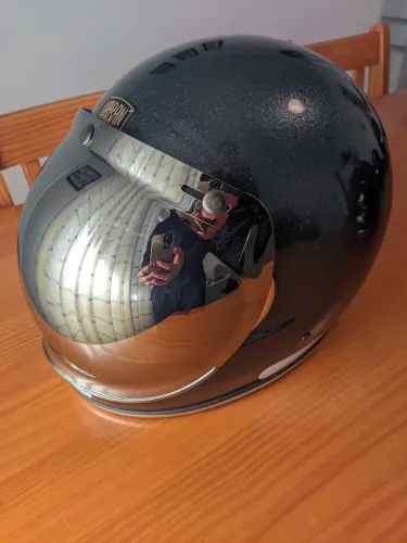 Capacete de moto Urban Helmets Bolha (Tam 60) - viseira espelhada