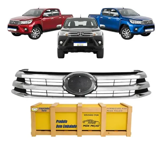 Grade Central Toyota Hilux 2016 17 2018 Sr Srv Srx Cromada Cromado