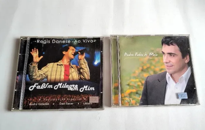 kit 2 cds padre fábio de melo e regis danese ao vivo