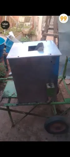 Moinho de caldo de cana elétrico de inox, falar no ZAP *08,