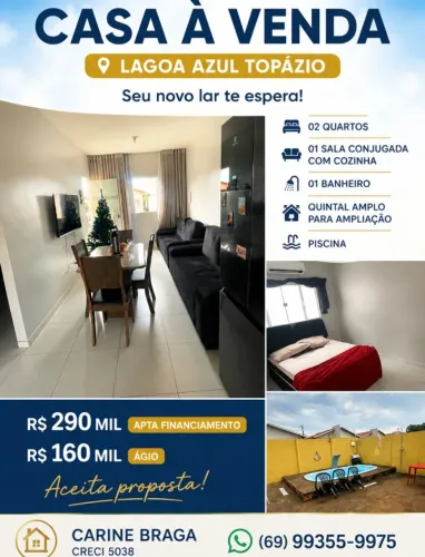 Casa condominio Lagoa Azul Topazio