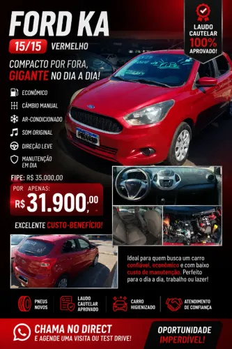 Ford KA 1.0 Se/se Plus Tivct Flex 5P 2015
