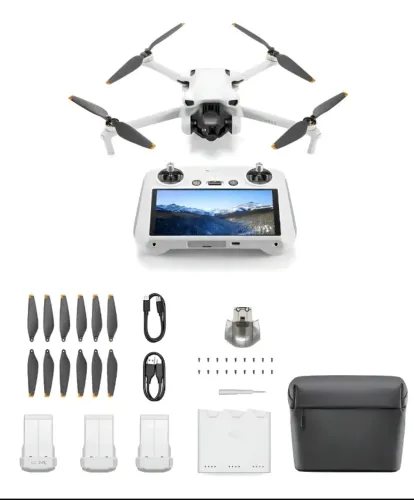 DJI Mini 3 Pro completo, seminovo ? R$4.500 - Controle com tela + Baterias