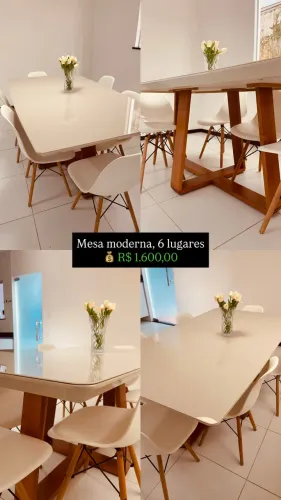 Mesa Moderna, 6 Lugares