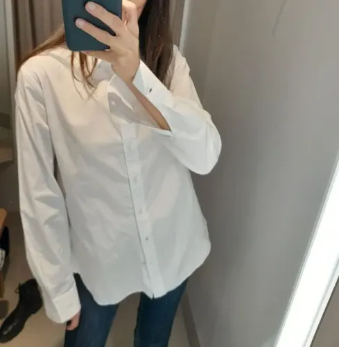 Camisa branca Feminino Viscolinho