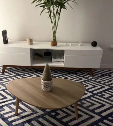 Mesa de centro orgânica COR mel 90x50 Intacta