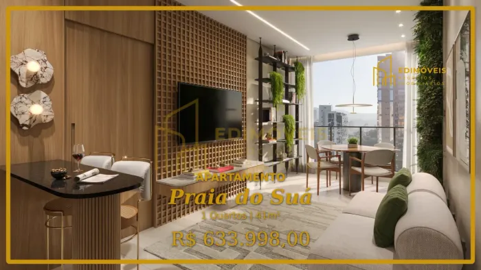 Viva no Solara Residencial: Apartamento de 1 Quarto na Praia do Suá!
