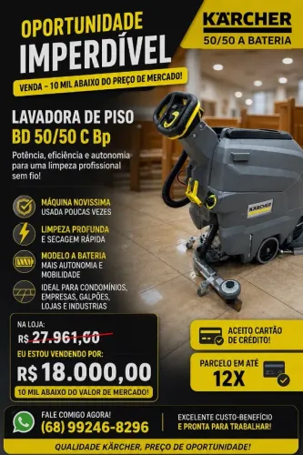 Máquina lavadora de piso kacher 50/50