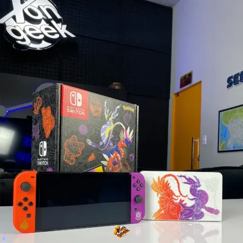 Nintendo Switch OLED Edição Scarlet e Violet | Seminovo | Parcele em 24x no Cartão | Envio