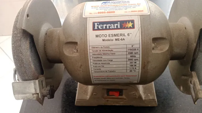 Motoesmeril ferrari 6 polegadas bivolt novo novo