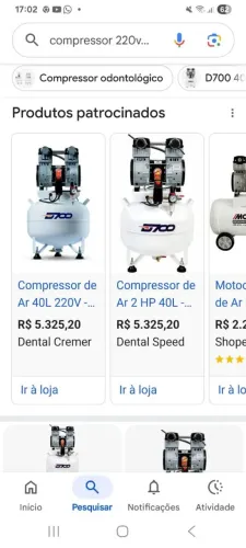 Compressor odontológico