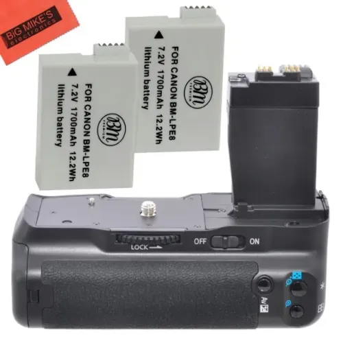 Bateria Grip + duas Baterias Usados Para DSLR Canon