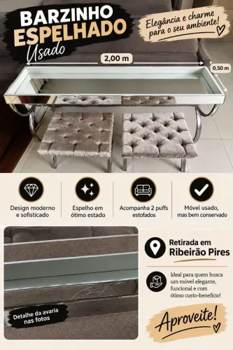 Barzinho espelhado