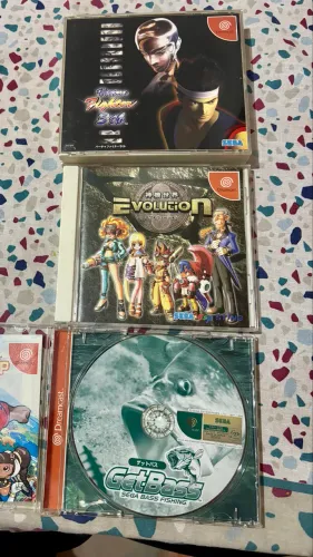 Lote 3 jogos dreamcast originais japoneses