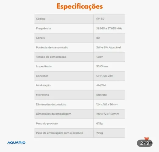 Rádio px 80 canais
