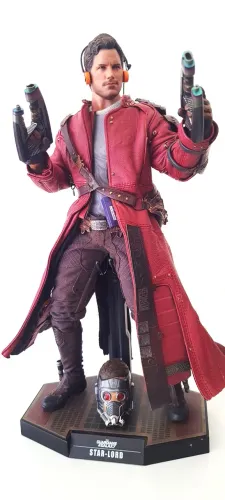 Star Lord Vol 01 Hot Toys Completo (Sobretudo refeito em couro)