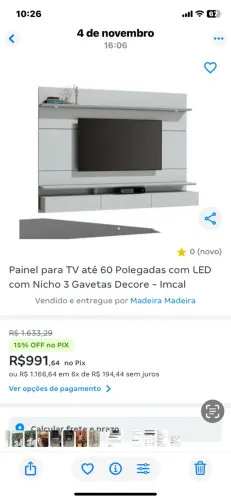 Vendo painel pra tv