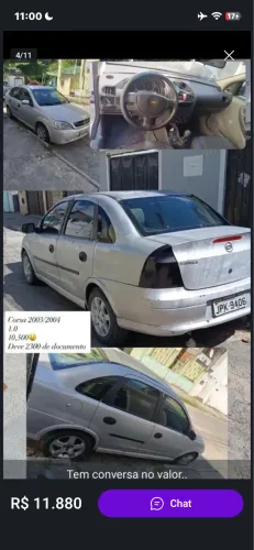 Chevrolet Corsa Sedan 1.0 MPFI 8V 71cv 4P 2003