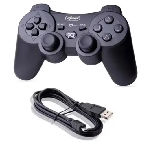 Controle Compatível Ps3 Playstation 3 Sem Fio Bluetooth Cabo