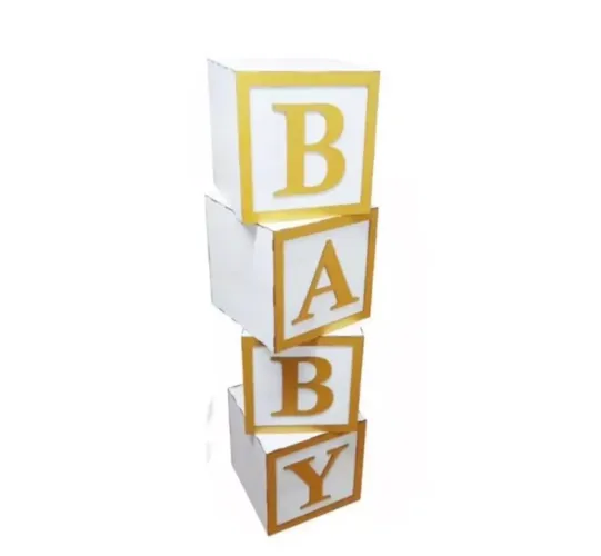 Cubos baby decoração