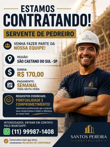 Servente de Pedreiro