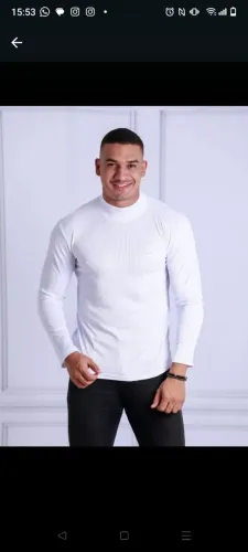 Manga longa Canelada