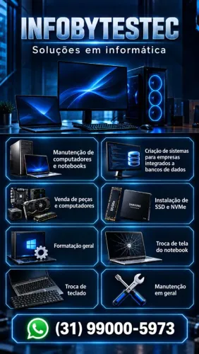 Infobytestec, manutenção de computadores e notebook