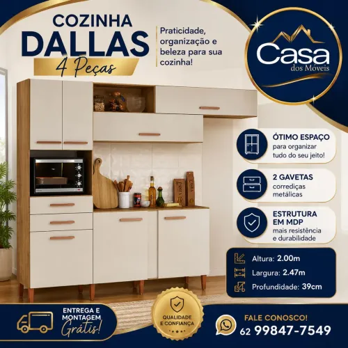 Armário de cozinha Dallas
