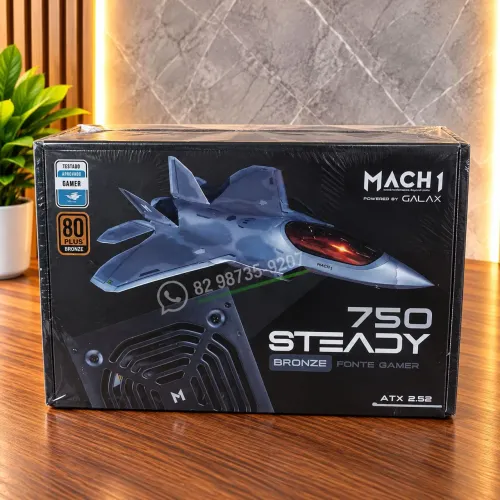 Fonte Gamer 750w Galax 80 Plus Bronze PFC Ativo ATX 2.52 Match1 Steady