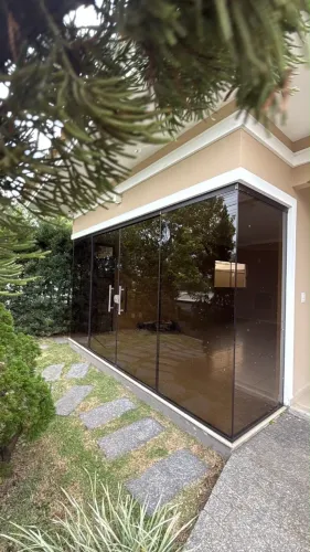 Porta janela fumê bronze 