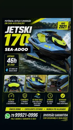 Vendo jetski sea-adoo 170 ano 2021